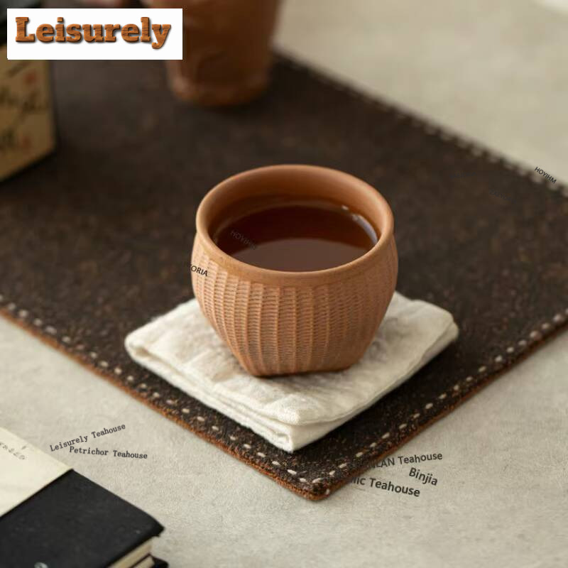 Vintage Collectible Pottery - Taza de Té Artesanal de Barro