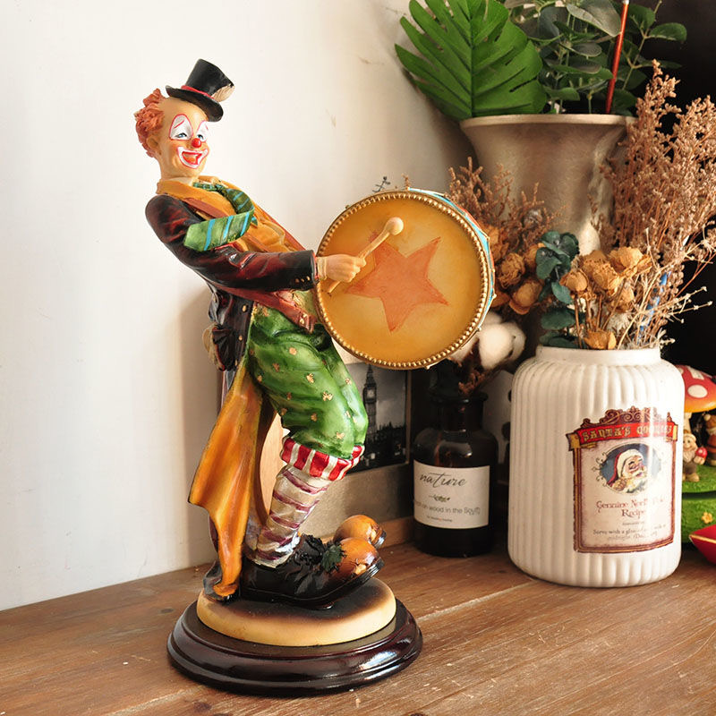 Vintage Collectible Clowns - Figurita de Payaso Artista Pintor Hecha