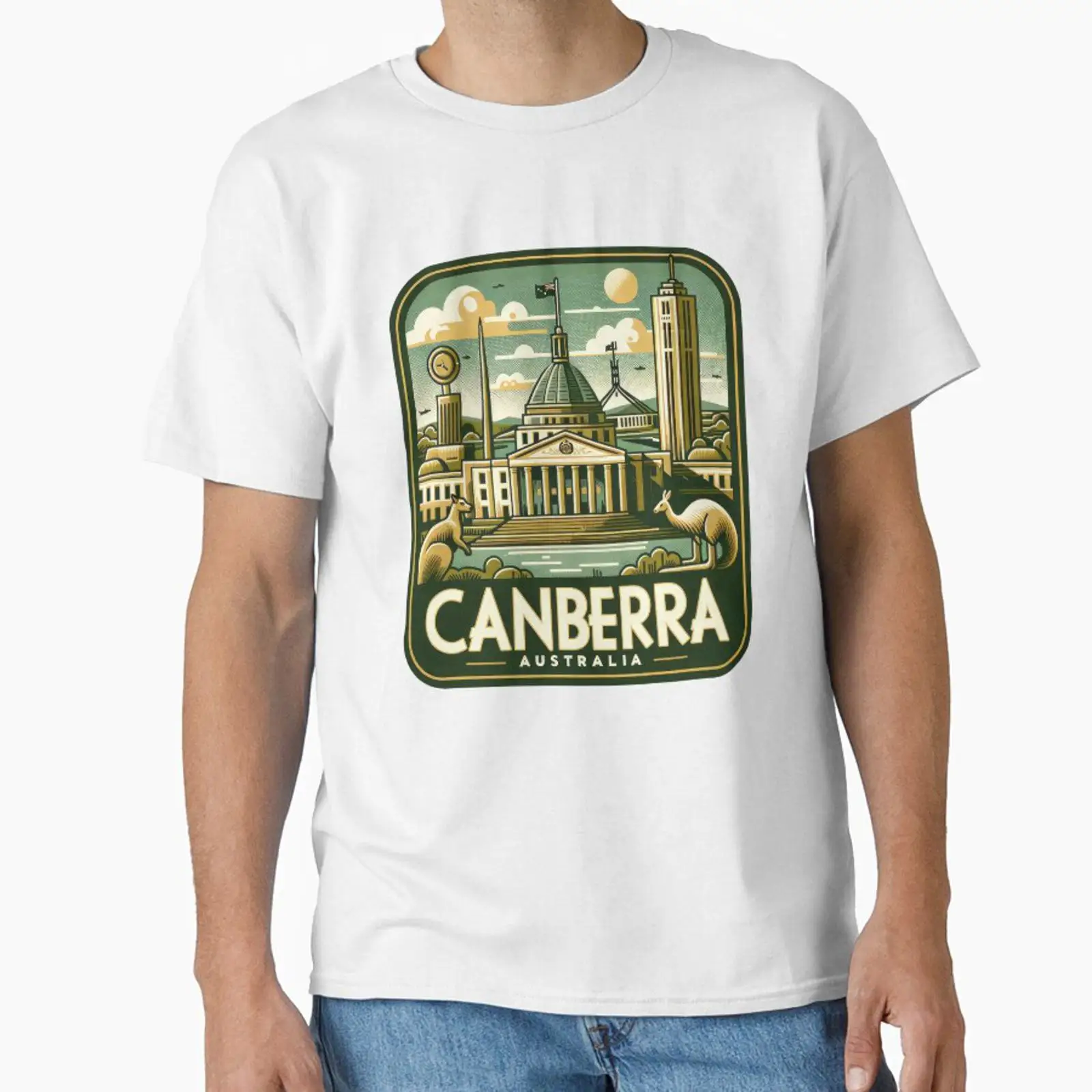 Canberra Vintage & Collectible Centre Reviews - Camiseta clásica vintage con estampado de