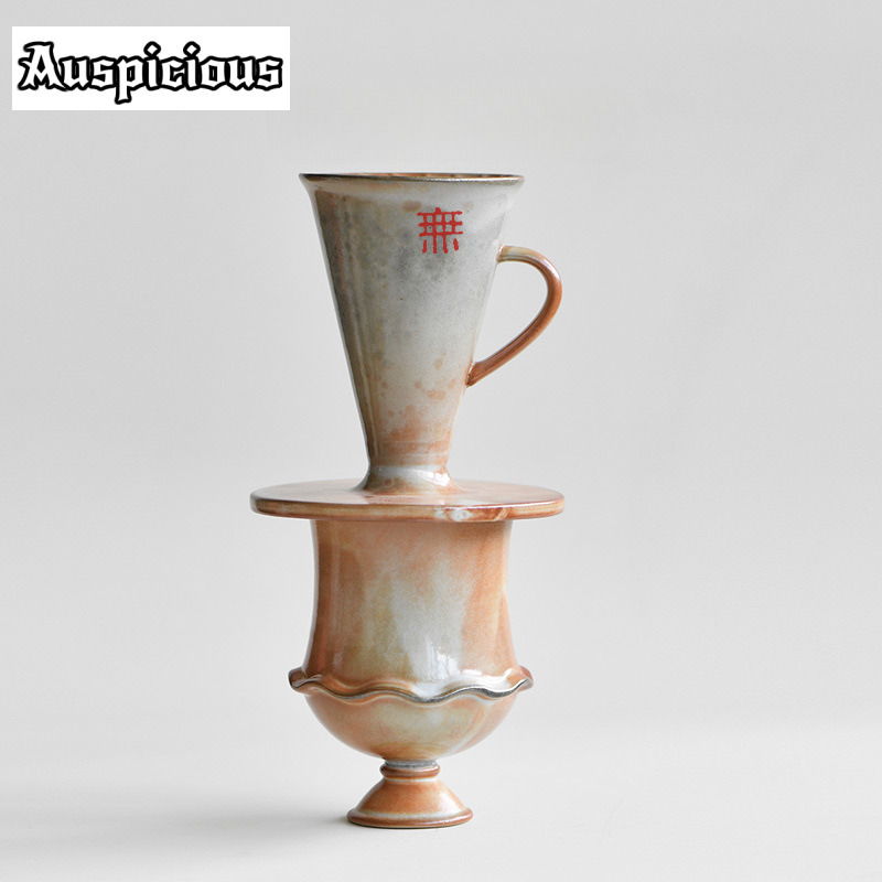 Vintage Collectible Pottery - Juego de tazas de café hechas