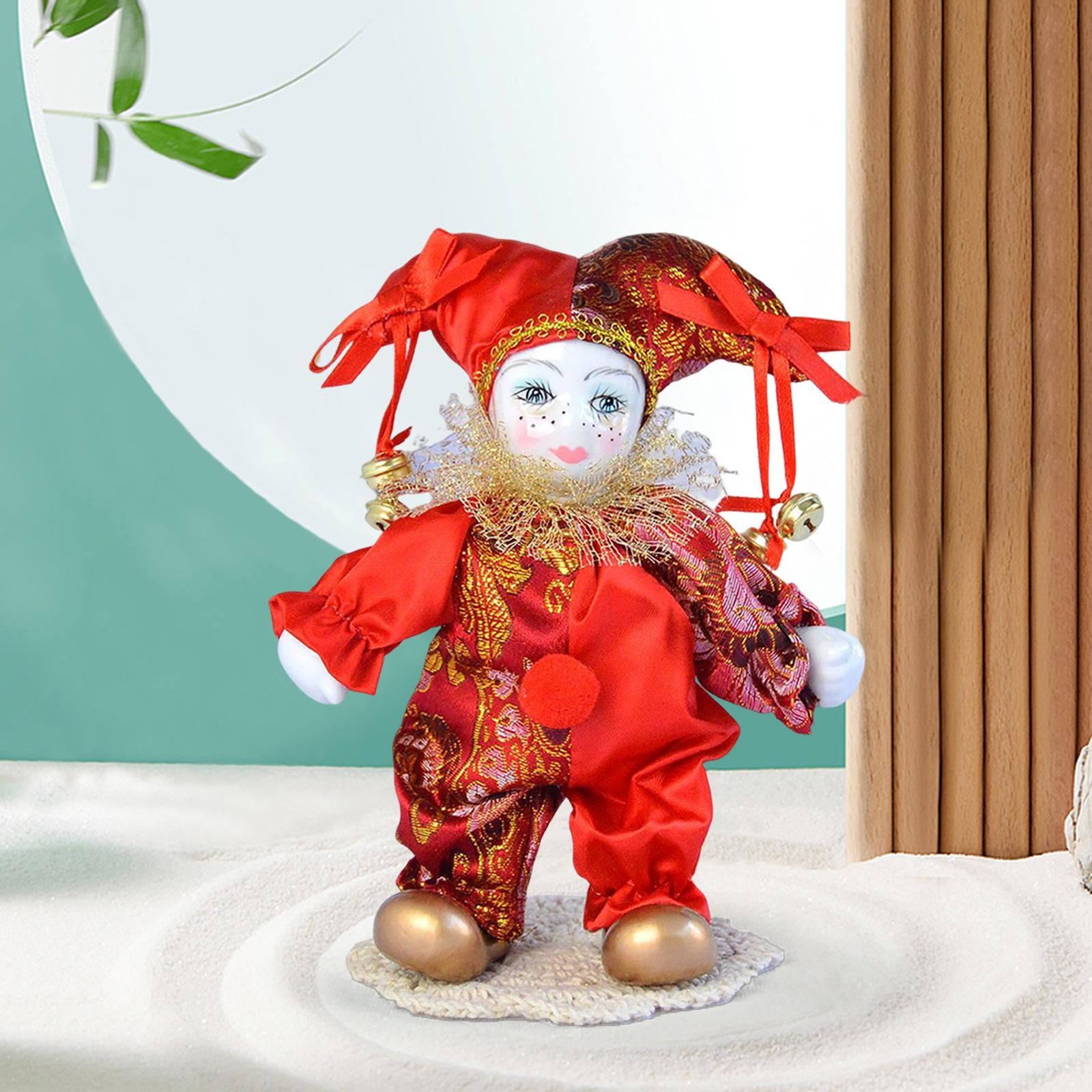 Muñeca de arlequín Vintage, mu - Vintage Collectible Clowns reseña y precio