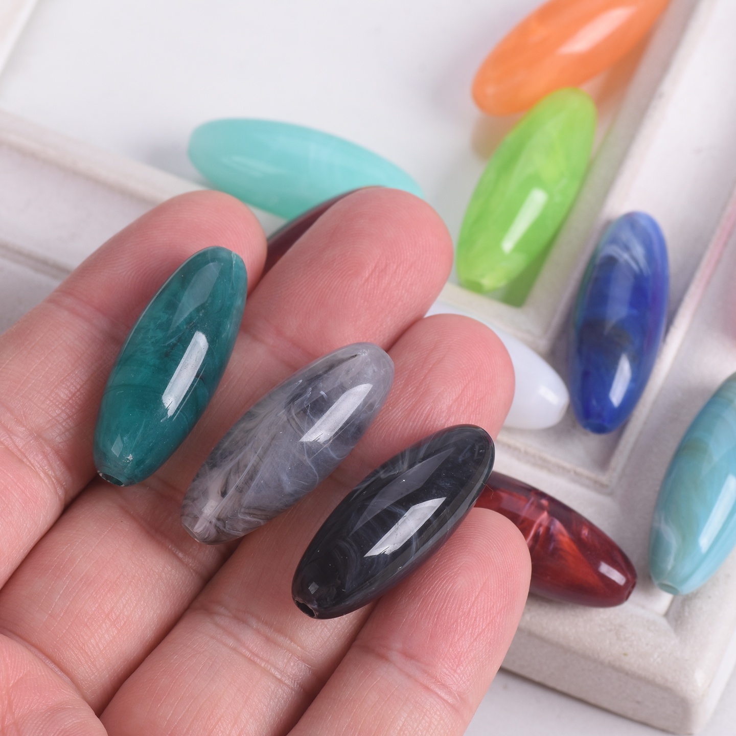 10 Uds. Cuentas sueltas de plá - Vintage Collectible Marbles reseña y precio