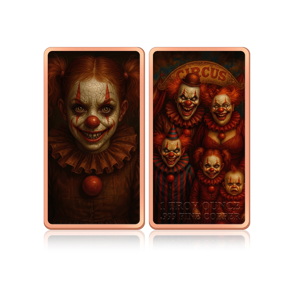 Moneda de cobre de 1 onza, 6 b - Vintage Collectible Clowns reseña y precio