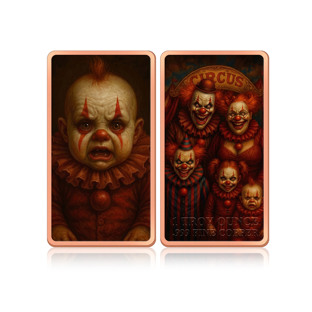 Moneda de cobre de 1 onza, 6 b - Vintage Collectible Clowns reseña y precio