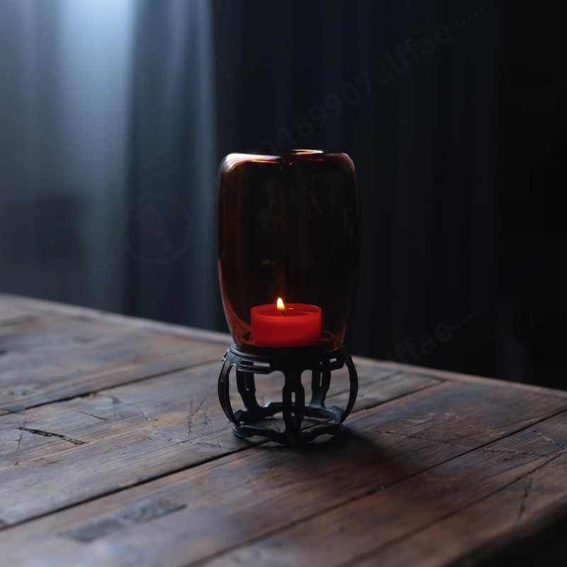 Portavelas de cristal vintage, - Vintage Collectible Ornaments reseña y precio
